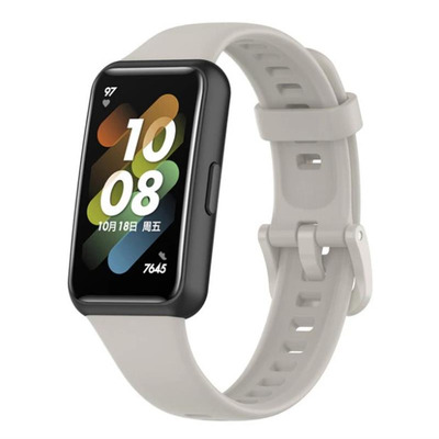 Силиконовый ремешок BeCover для Huawei Band 7/Honor Band 7 Gray (709462)