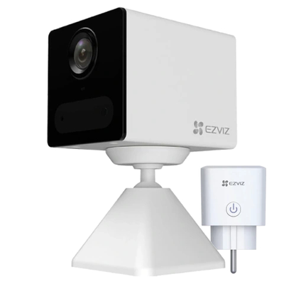 Комплект камера та розетка Ezviz CS-CB2 (1080P,WH)+CS-T30-10B-EU