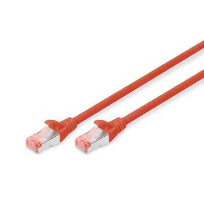 Патч-корд DIGITUS CAT 6 S-FTP, 0.5м, AWG 27/7, LSZH, Red (DK-1644-005/R)