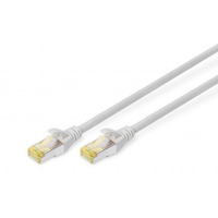 Digitus Патч-корд CAT 6a S-FTP, 15м, AWG 26/7 серого цвета