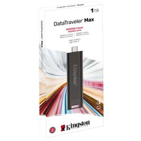 Флеш-накопичувач USB3.2 1TB Type-C Kingston DataTraveler Max Black (DTMAX/1TB)