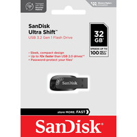 Накопичувач SanDisk   32GB USB 3.0 Type-A Ultra Shift Чорний