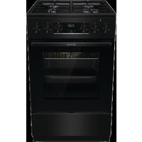 Плита Gorenje комби, 62л, 50x60см, дисплей, IconLed,эмалированные, черный