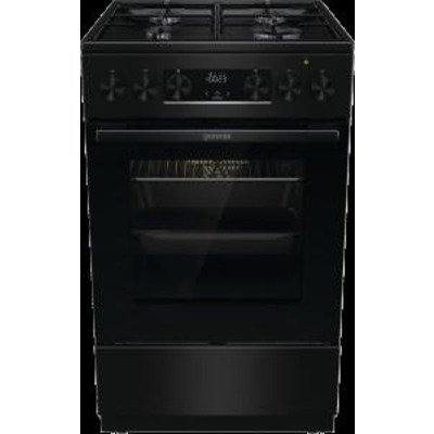 Плита Gorenje комби, 62л, 50x60см, дисплей, IconLed,эмалированные, черный