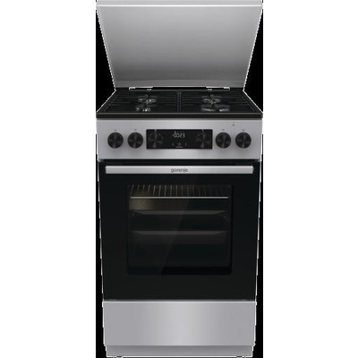 Плита Gorenje комбінована, 70л, 50x60см, дисплей, IconLed, емальовані, нерж