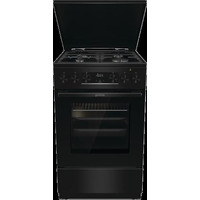 Плита Gorenje комби, 70л, 50x60см, дисплей,  чугун, черный