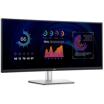 Монітор DELL 34" P3424WE HDMI, DP, USB-C, RJ-45, IPS, 3440x1440, 21:9, sRGB 99%, CURVED, HAS