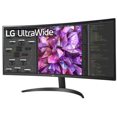 Монітор LG 34" 34WQ60C-B 2xHDMI, DP, Audio, IPS, 3440x1440, 21:9; sRGB 99%, CURVED, HDR10