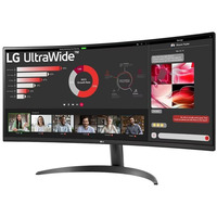 Монітор LG 34" 34WR50QC-B 2xHDMI, DP, Audio, VA, 3440x1440, 21:9, 100Hz, sRGB 99%, CURVED, FreeSync, HDR10