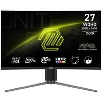 Монітор MSI 27" MAG 27CQ6PF 2xHDMI, DP, Audio, VA, 2560x1440, 180Hz, 0.5ms, sRGB 105%, CURVED, AdaptiveSync, HAS