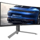 Монітор TFT 34" AOC PD34, QD-OLED, WQHD, 240Гц, 0,03мс, вигн., 2хHDMI, DP, USB-C, USB-hub, HAS, кол., чорний