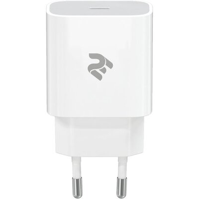 Мережевий ЗП 2Е USB-C Wall Charger 20W PD3.0 White (2E-WC1USBC20W-W)