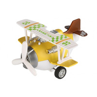 Літак металевий інерційний Same Toy Aircraft жовтий (SY8016AUt-1)