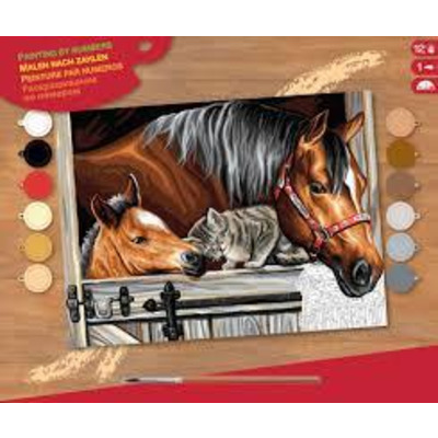 Набір для творчості Sequin Art PAINTING BY NUMBERS SENIOR Stable Dooor Trio (SA1523)