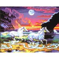 Набір для творчості Sequin Art PAINTING BY NUMBERS SENIOR Horses in the Surf (SA0041)