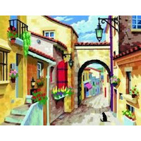 Набір для творчості Sequin Art PAINTING BY NUMBERS SENIOR A Quiet Street (SA0129)