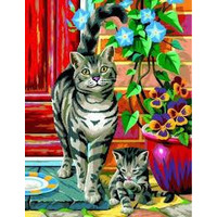 Набір для творчості Sequin Art PAINTING BY NUMBERS JUNIOR-PAIRS Cats (SA0213)