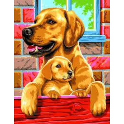 Набір для творчості Sequin Art PAINTING BY NUMBERS JUNIOR-PAIRS Dogs (SA0214)