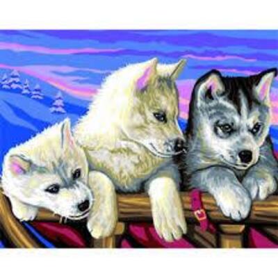 Набір для творчості Sequin Art PAINTING BY NUMBERS SENIOR Huskies (SA1036)