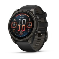 Смарт-часы Garmin Fenix 8 43mm AMOLED Sapphire Carbon Gray DLC Titanium with Black Silicone (010-02903-28)