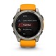 Смарт-годинник Garmin Fenix 8 47mm AMOLED Sapphire Graphite DLC Titanium with Spark Orange Silicone (010-02904-19)