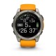 Смарт-годинник Garmin Fenix 8 51mm AMOLED Sapphire Graphite DLC Titanium with Spark Orange Silicone (010-02905-53)