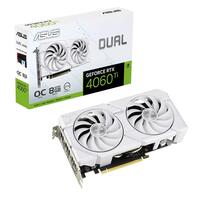 Видеокарта GF RTX 4060 Ti  8GB GDDR6 Dual Evo White OC Asus (DUAL-RTX4060TI-O8G-EVO-WHITE)