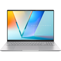 Ноутбук ASUS Vivobook S 16 M5606UA-MX011 16" 3.2K OLED, AMD R7-8845HS, 16GB, F1TB, UMA, NoOS, Серебристый