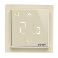 Терморегулятор Devi Devireg Smart +5...45° електронний Wi-Fi вбудований дротовий датчик 16A 230В слонова кістка