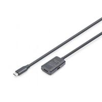 Подовжувач Digitus USB 3.2 Gen1 Active Cable 5G, C/M-C/F, 5m, Black (DA-73108)