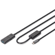 Подовжувач Digitus USB 3.2 Gen1 Active Cable 5G, C/M-A/F, 10m, Black (DA-73111)