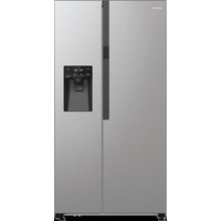 Холодильник SBS Gorenje, 179х70х92см, 2 дв., 376(190)л, А++, NF+, Инв. , Зона св-ти, диспенсер, генератор льда, Внешн.диспл, нерж