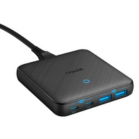 Мережевий зарядний пристрій Anker PowerPort 543 Atom III Slim Black, 45W USB Type-C + 20 W USB (A2046G12)