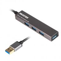 Концентратор USB 3.0 Maxxter 4хUSB3.0 Dark Grey (HU3A-4P-02) 