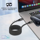 Кабель Promate USB Type-C - USB Type-C (M/M), 3 A, 60 W, 1.2 м, Springy Black (springy.black)