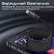 Кабель Promate USB Type-C - USB Type-C (M/M), 3 A, 60 W, 1.2 м, Springy Black (springy.black)