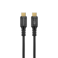 Кабель Promate USB Type-C - USB Type-C (M/M), 5 A, 240 W, 1 м, PowerBolt240 Black (powerbolt240-1m.black)