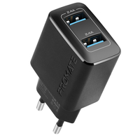 Зарядное устройство Promate BiPlug 12W Black (biplug.black)