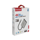 Адаптер Promate USB Type-C - 2xHDMI (M/F) MediaLink-H2 Grey (medialink-h2.grey)