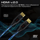 Кабель Promate HDMI - HDMI V 2.0 (M/M), 5 м, ProLink4K60-500 Black (prolink4k60-500)