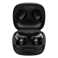 Bluetooth-гарнiтура Hator Hyреrpunk Truedots HD SyncHUB Black (HTA411)