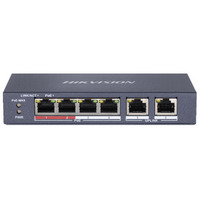 DS-3E0106P-E/M 4-канальний Ethernet некерований POE