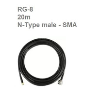 Antenna cable 2E for MAVKA GN/Deimox/Avenger/StarShip antennas, N-Type male– SMA male, RG-8, 20m