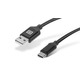 Кабель REAL-EL Premium Fabric USB - USB Type-C (M/M), 2 м, Black (EL123500047)