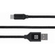 Кабель REAL-EL Premium Fabric USB - USB Type-C (M/M), 2 м, Black (EL123500047)