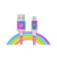 Кабель REAL-EL Premium USB - USB Type-C (M/M), 1 м, Rainbow (EL123500050)