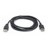 Кабель REAL-EL Pro USB - USB V 2.0 (M/F), 2 м, черный (EL123500028)