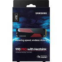 Накопичувач SSD Samsung M.2 4TB PCIe 4.0 990PRO + радіатор