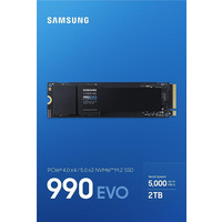 Накопичувач SSD  2ТB Samsung 990 EVO M.2 2280 PCIe 5.0 x4 NVMe V-NAND TLC (MZ-V9E2T0BW)