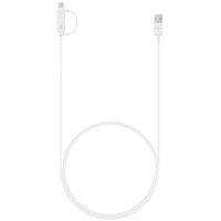 КабельSAMSUNG EP-DG930DWEGRU Combo (Type-C & MicroUSB) – 1.5m (Білий)